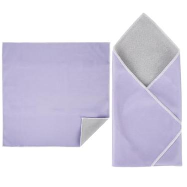 Imagem de Walking Way Bolsa de maquiagem autoadesiva de tecido mágico, Roxo claro, 17.71 inch, Vários padrões