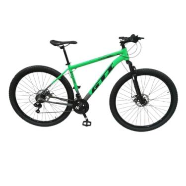 Imagem de Bicicleta Aro 29 GTI Roma 24V MTB Index Disco Mecânico Suspensão 80mm Unissex (Verde/Cinza, 15)