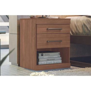 Imagem de Mesa Cabeceira Casal Havana Com 2 Gavetas Jatoba Santos Andirá