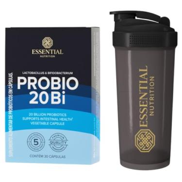 Imagem de Combo PROBIO 20BI - Essential Nutrition - 30 Cápsulas + Coqueteleira oficial