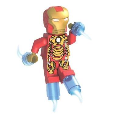 Imagem de Boneco Avengers Bloco De Montar Com Lego Homem De Ferro - Zt
