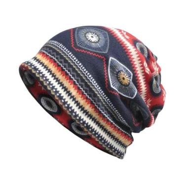 Imagem de Gorro Feminino de Algodão - Estilo Vintage para Outono/Inverno, Vermel