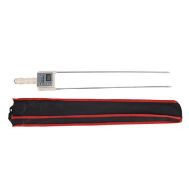 Imagem de Medidor de umidade de grãos, visor LED de alta definição, agulha dupla de aço, detector de umidade de palha de grama, visor HD multifuncional, medição rápida, agulha dupla para culturas de grãos
