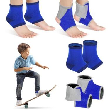 Imagem de Conjunto de tornozeleiras Tarpop Kids Foot Support Blue (2 pares)
