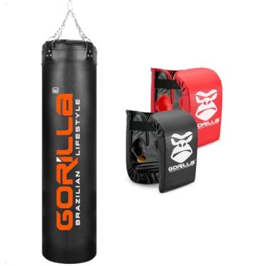 Imagem de Saco de Boxe - Saco de Pancada Profissional 160cm + 02 Luvas Luva Bate Saco - Adulto e Infantil - Gorilla