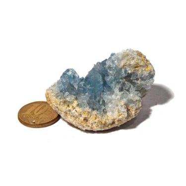 Imagem de Drusa Celestita Azul Bruto Pedra Natural 20 a 50g Classe B - Cristaisd