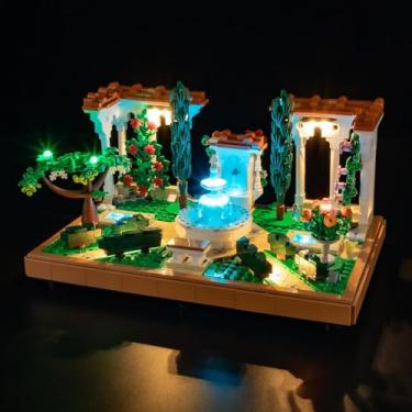 Imagem de GEAMENT LED Light Kit Compatible with Lego Fountain Garden Building Blocks Model - Lighting Set for Icons 10359 (Model Set Not Included)