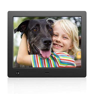 Imagem de Digital Photo Frame 8 inch - Electronic Photo Frame with Slideshow HD IPS Display Picture Frame with Motion Sensor/Video/Background Music/Calendar/Clock/Gifts for Keeping Memory by FLYAMAPIRIT
