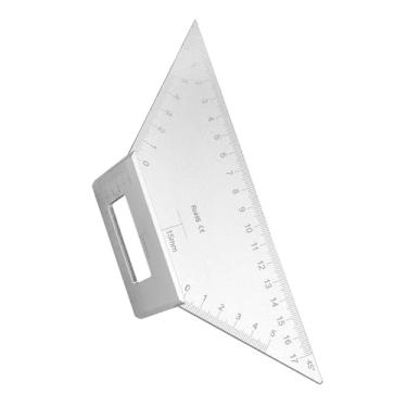 Imagem de Régua de Medição Multiângulo 3D, Régua T de Liga de Alumínio Com Escalas Gravadas a para Marcenaria, Engenharia e Construção