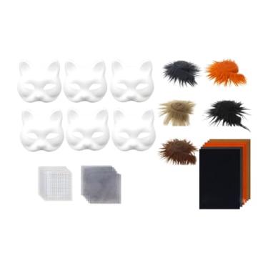 Imagem de Generic DIY KIT COSPLAY PARTIMANTE a PINTURA Máscara de Animal Carnival Masquerade, Style a