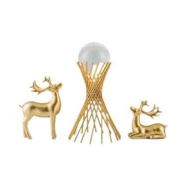 Imagem de Enfeites De Bola De Cristal Luxuosos Luz Nórdica Decoração Criativa Pa