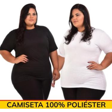 Imagem de Camisetas Feminina Políester Plus Size Academia Treino - Wild, Cinza, 