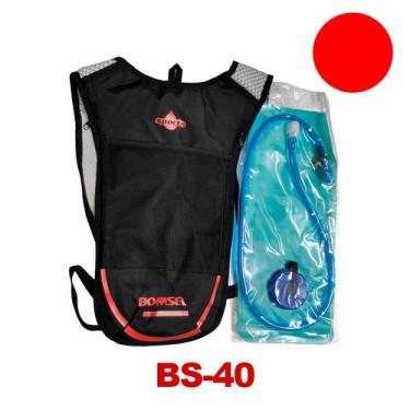 Imagem de Mochila de Hidratação Vermelha Bomsell BS-40