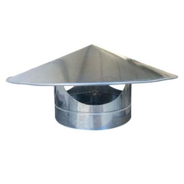 Imagem de Chapéu Chinês Galvanizado 250mm Para Duto de Chaminé E Churrasqueira -