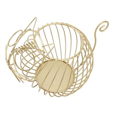 Imagem de Generic Cafetora de café Caps. Casca de Cesto de Ferro Arte Resistente Atuar Cartoon Kitten Multiuso (L)