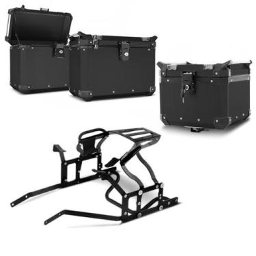 Imagem de Kit completo baús 35/33 litros super adventure honda cb 500x 2014/22, 