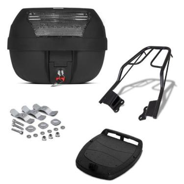 Imagem de Baú Bauleto Para Moto 28 Litros Pro Tork Com Bagageiro Fazer 150, Únic