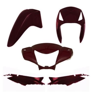 Imagem de Kit Carenagem Moto Honda Biz 125 KS ES 2006 a 2010 4 Peças Cromo Forte