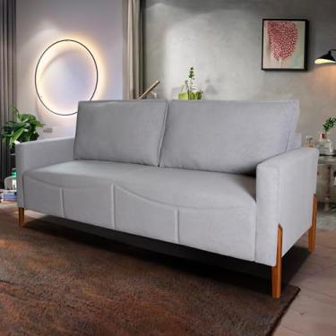 Imagem de Sofá Living Florença Linho Bouclê Cinza - King House