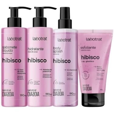 Imagem de Kit Banho Premium Labotrat Hibisco Completo 4 Produtos C/ Body Splash 