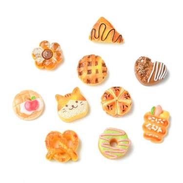 Imagem de UR URLIFEHALL 60 peças, 12 estilos, pingentes de resina de pão, opacos, imitação de resina, cabochão de resina para celular, sapatos, grampo de cabelo, artesanato, fabricação de joias