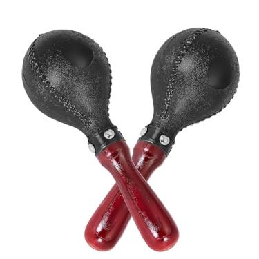 Imagem de 2 peças de maracas para adultos – instrumento de percussão durável de 25,4 cm, bom para música mexicana, festas e apresentações, instrumento mexicano de percussão maracas com som vibrante e design
