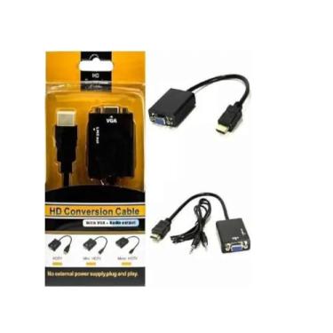 Imagem de Adaptador/Conversor HDMI para VGA com Áudio