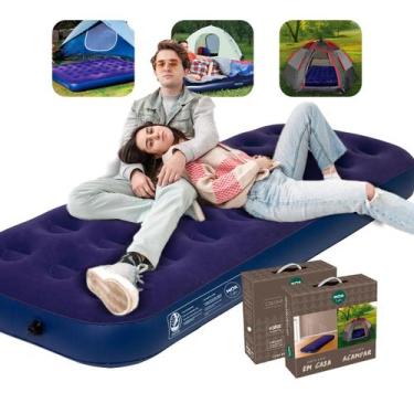 Imagem de Colchão de Ar Inflável Solteiro Acampamento Mor Trilha Camping