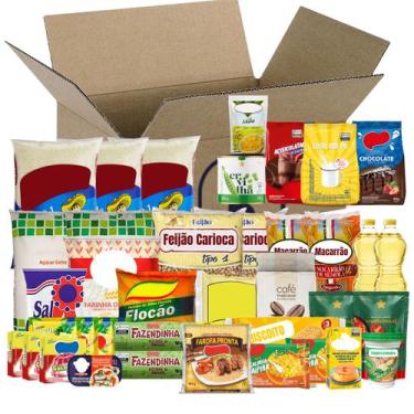 Imagem de Cesta Basica de Alimentos Completa Família 37 Itens - Variados