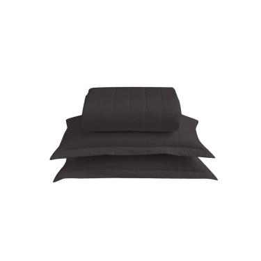 Imagem de Kit Cobre Leito Matelado Dupla Face Soft 3 Peças Queen 100% Poliéster Cor:preto