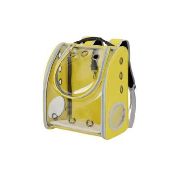 Imagem de Mochila Transporte Viagem Pet Cães Gatos Visão Ampla Abertura em Cima 