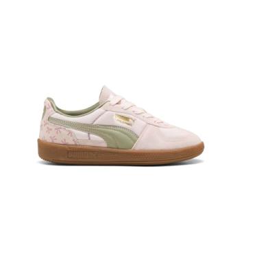Imagem de PUMA Tênis infantil unissex Palermo (criança grande), Flor jasmim/Lux Army, 19