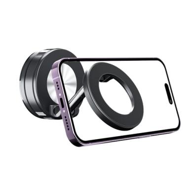 Imagem de Suporte de telefone magnético com ventosa para criador de conteúdo, suporte de parede essencial para gravação de vídeo de maquiagem, tripé de espelho para banheiro, cozinha, compatível com todas as