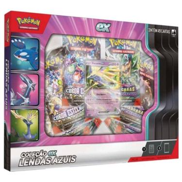 Imagem de Carta Pokemon Box Com 49 Cartas Lendas Azuis Xerneas EX Copag 100-10152