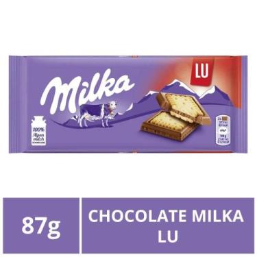 Imagem de Chocolate Milka, Barra 87G, Lu