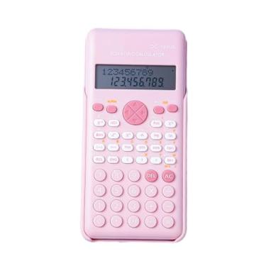 Imagem de XROLAND Calculadoras científicas portáteis de engenharia funcional, calculadora científica, vários modos, função gráfica portátil, 8 x 16,2 cm, rosa