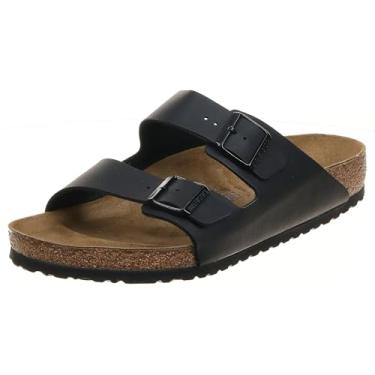 Imagem de Birkenstock Tênis unissex Arizona Narrow, Preto, 5-5.5