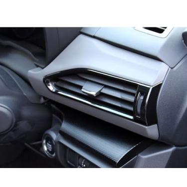 Imagem de TENWIND Console central de carro 2 lados saída de ar, capa de tomada de ar condicionado compatível com acessórios Subaru Crosstrek 2024-2025+ (preto brilhante)