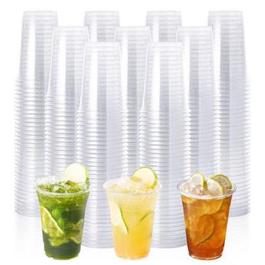 Imagem de Copos de plástico descartáveis Lilymicky 10 onças (300 mL), pacote com