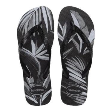Imagem de Sandália Havaianas Aloha Preto/Preto/Cinza 41/42