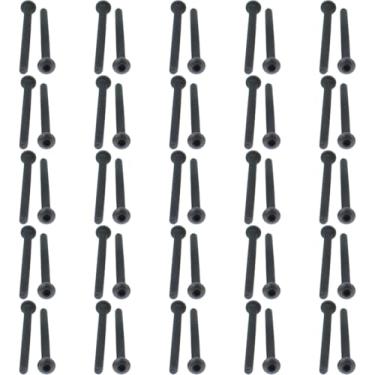 Imagem de Parafusos sextavados com cabeça de botão de liga de aço grau 10,9, M2.5X18, Black