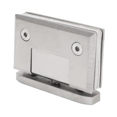 Imagem de Generic Substituição de dobradiça para porta de chuveiro, porta de vidro para chuveiro, prática e resistente, armário, braçadeira para armário de vitrine, Hipotenusa Escovada