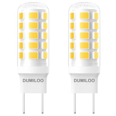 Imagem de Lâmpada LED para micro-ondas de vidro atualizada equivalente a 50 W, lâmpada de LED G8 regulável para GE Samsung LG Over The Range Hood, 120V 5W 500LM substitui WB08X10057, WB08X10051, branco quente