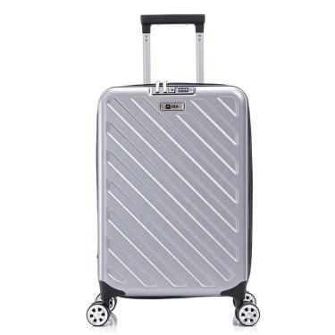 Imagem de Mala De Viagem Compacta Rodas 360º Cadeado Prata Nautika