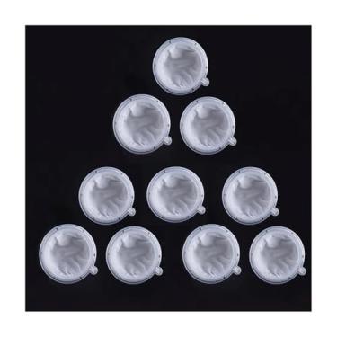 Imagem de Conjunto de funil de aço 304 reutilizável e filtro de nylon - malha 200/300/400/450 para leite, chá, vinho e ervas - inclui discos de funil/filtro (5 opções de malha)(F,200 mesh)