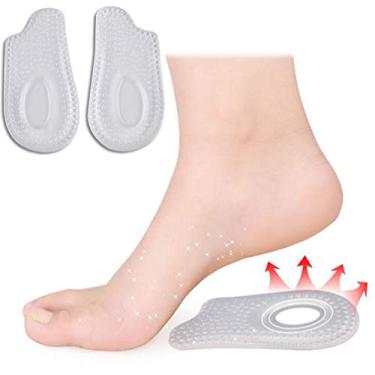 Imagem de Almofadas de calcanhar de gel, almofadas autoadesivas de massagem granular, bojos para calcanhares de pé confortáveis, suporte de absorção de choque, palmilha de salto alto antidesgaste, protetor de