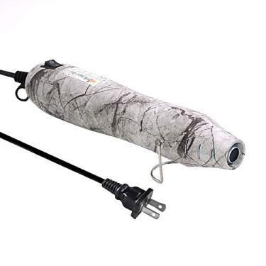 Imagem de mofa Pistola de calor de resina, cabo de 2 m, pistola de calor de 300 W para artesanato, secador de tinta acrílica, bico de aquecimento elétrico multiuso (mármore)