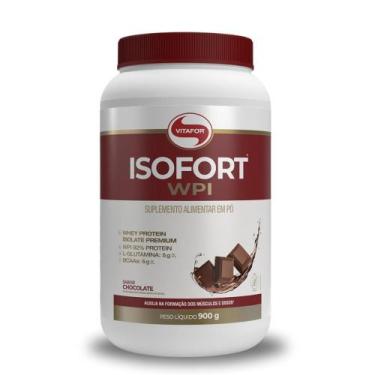 Imagem de Isofort Whey Protein Isolado - 900g Chocolate - Vitafor, Chocolate