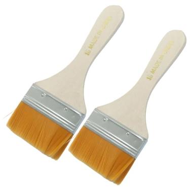 Imagem de Unlorspy 12 pincéis duráveis de 6,3 cm, ferramenta de pintura de cerdas macias, pincéis pequenos, ferramenta de pintura de cerdas de nylon para paredes/retoque/armários/cercas