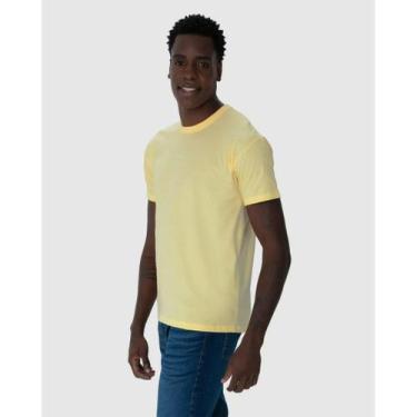 Imagem de Camiseta Básica Masculina Malwee Ref. 04423, Amarelo 396, G